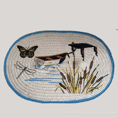 Braided Jute Rug-Bangladesh Jute-Butterfly